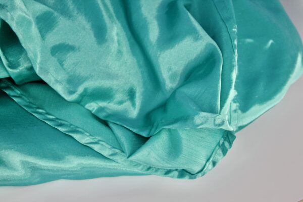 Aqua Satin Tablecloth