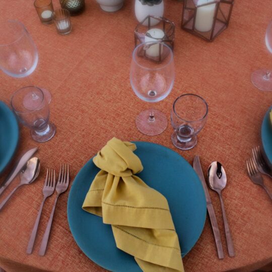 Golden Pink Flatware Set