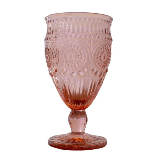 Pink Valentina Goblet Water